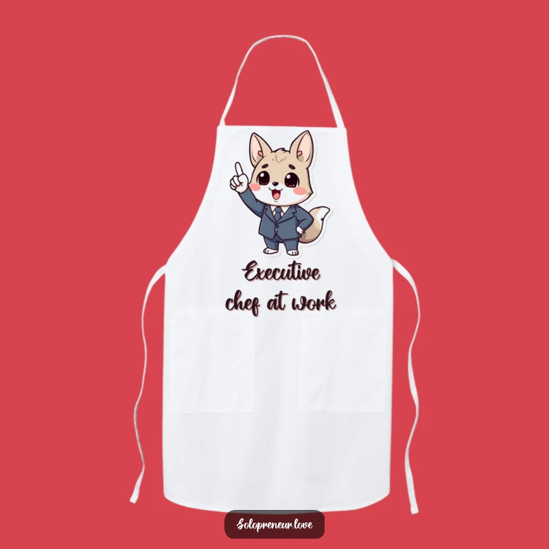 Funny Business Animal Apron: Kitchen Executive, Upward Pointer, Chef's Funny Gift