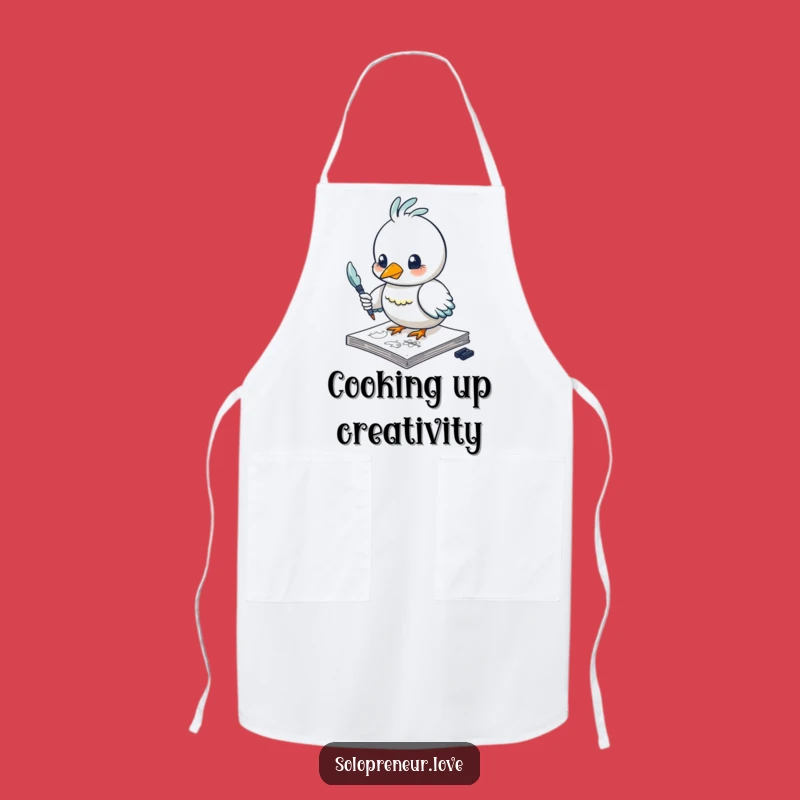 Funny Bird Apron: Create Art in the Kitchen with Sketching Humor
