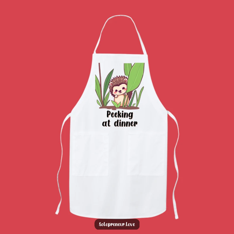 Funny Hedgehog Gardener Apron - Protect Clothes with Cute Funny Gift