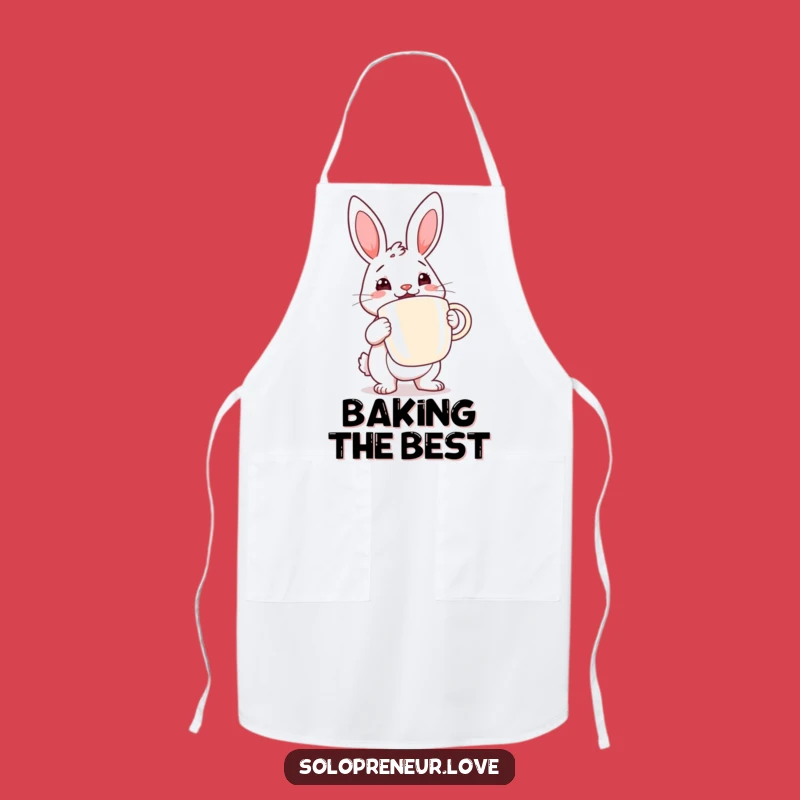 Funny Rabbit Coffee Apron: Energizer for Kitchen Fun
