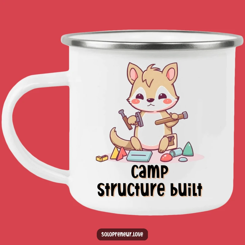 Funny Builder Animal Camping Mug: Outdoor Creator Cup, Hilarious Project Gift