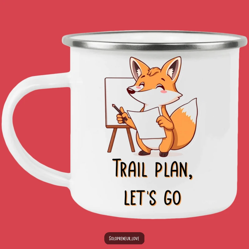 Funny Fox Plan Camping Mug - Adventure-Ready Strategist Gift!