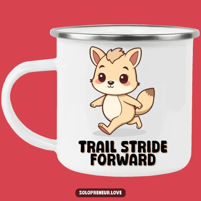 Funny Confident Animal Camping Mug: Bold Strider Outdoor Mug
