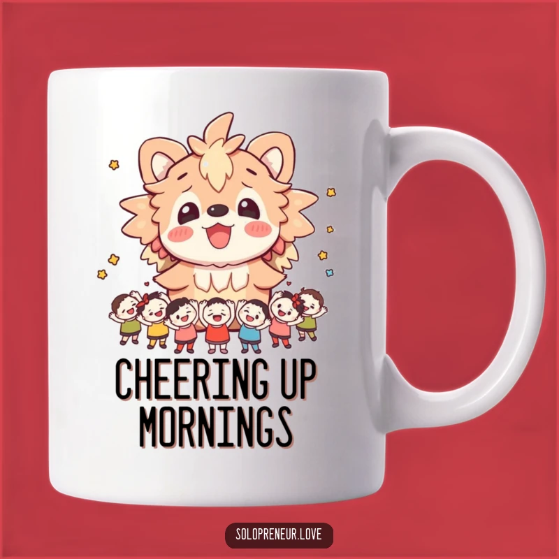 Funny Cheerful Creature Mug: Fan Club Gift for Celebrations