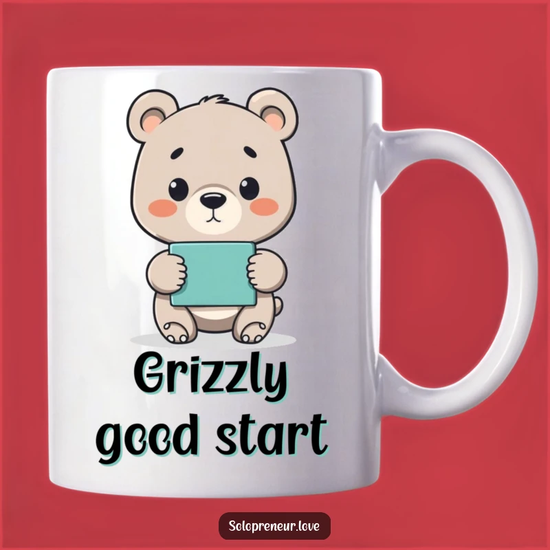 Funny Bear Cub Project Mug - Proud Achievement Gift Idea