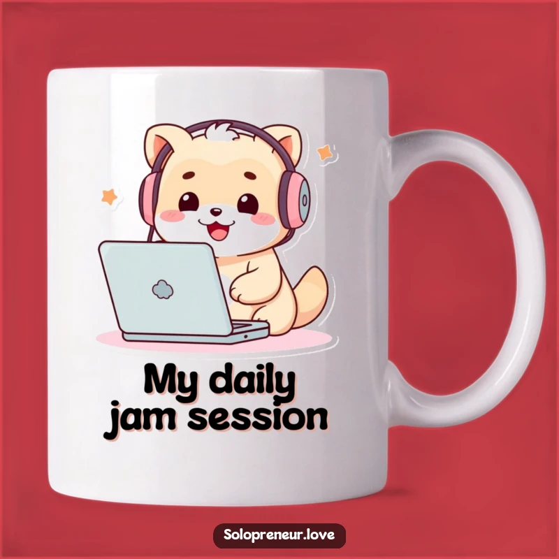 Funny Techie Creature Mug: Coder, Gamer, Music Lover, Perfect Funny Gift