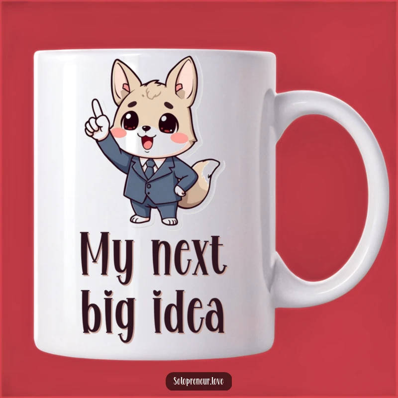 Funny Business Animal Mug: Ambitious Pointer, Tiny Suit, Great Funny Gift Idea