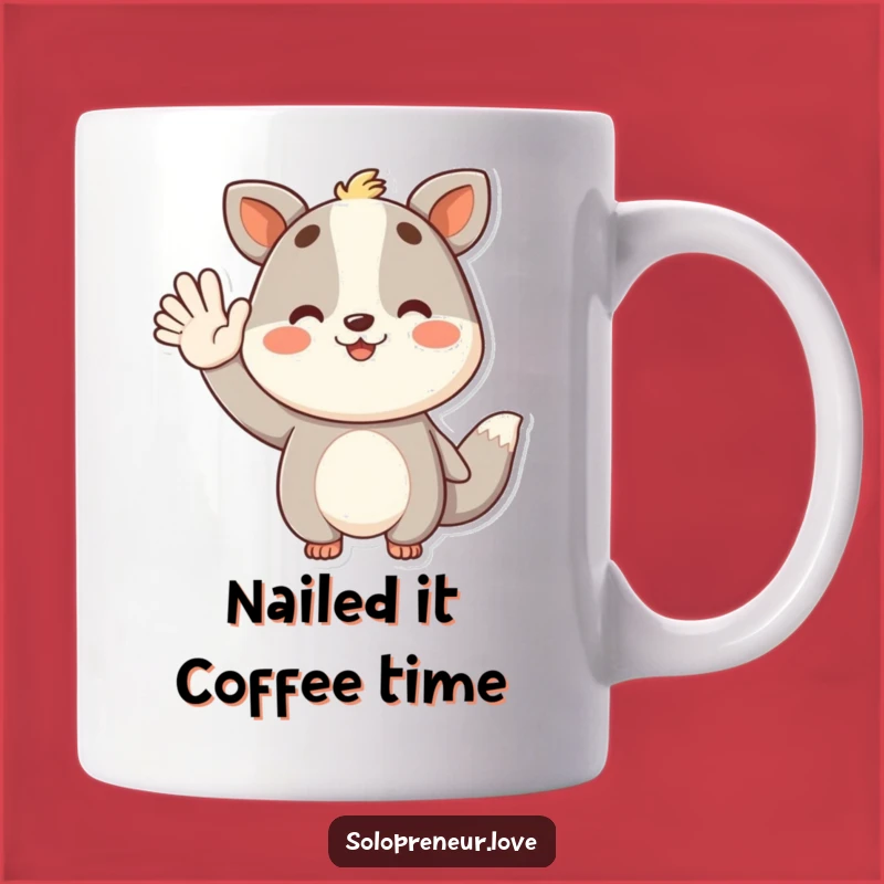 Funny Success Animal Mug: Celebrate Victories with This Hilarious Funny Gift!
