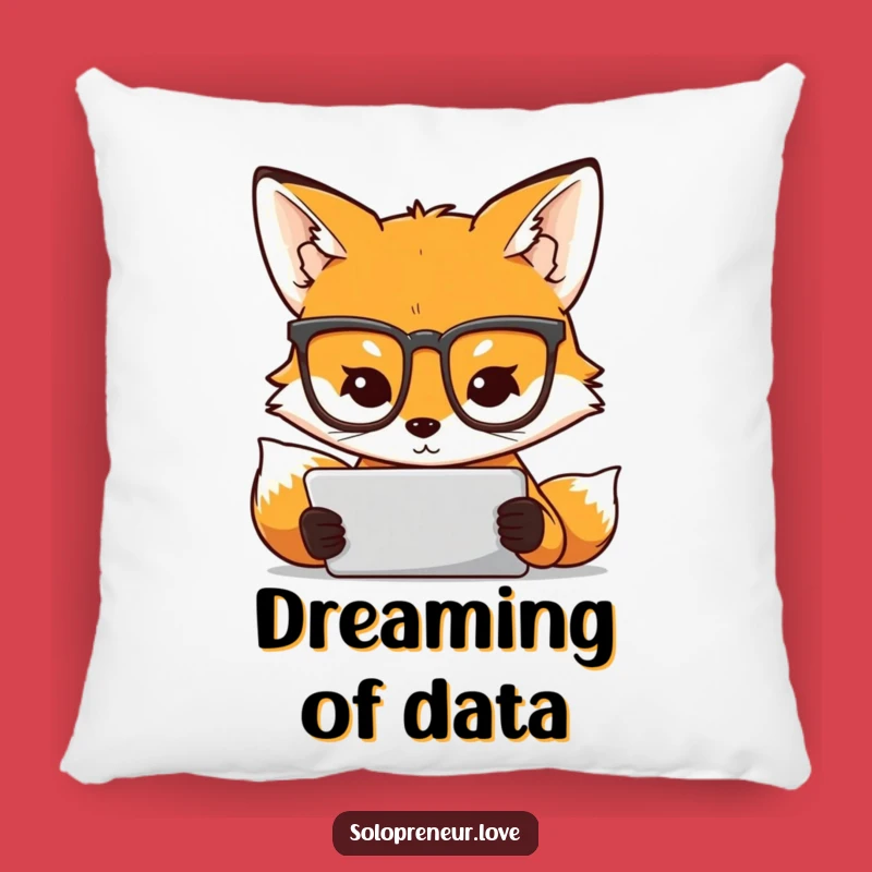 Funny Fox Tablet Pillow - Comfy & Clever Home Accent