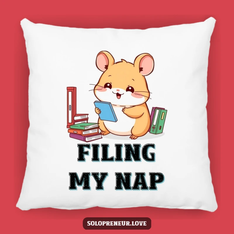 Funny Hamster Pillow: Soft and Hilarious Organizer for Cozy Comfort Gift