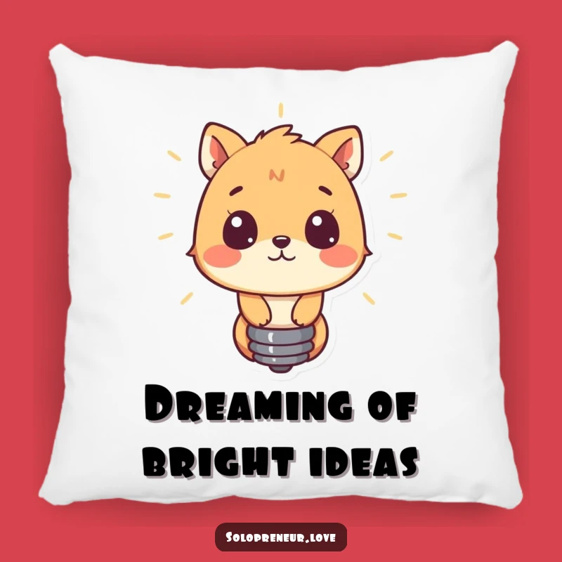 Funny Animal Lightbulb Pillow - Cute & Cozy Comfort for Dreamers