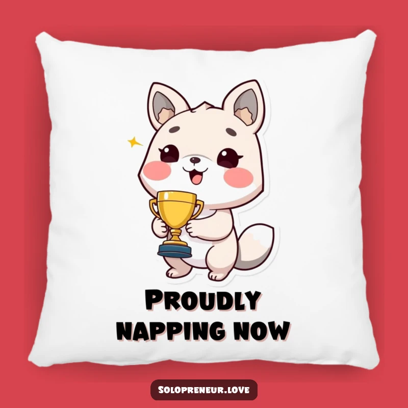 Funny Trophy Winner Animal Pillow: Add Hilarious Comfort to Your Cozy Space!