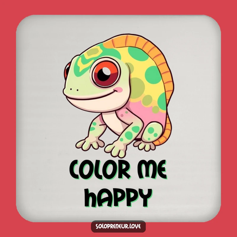 Funny Chameleon Coasters: Protect Surfaces with Rapid Color Change Humor
