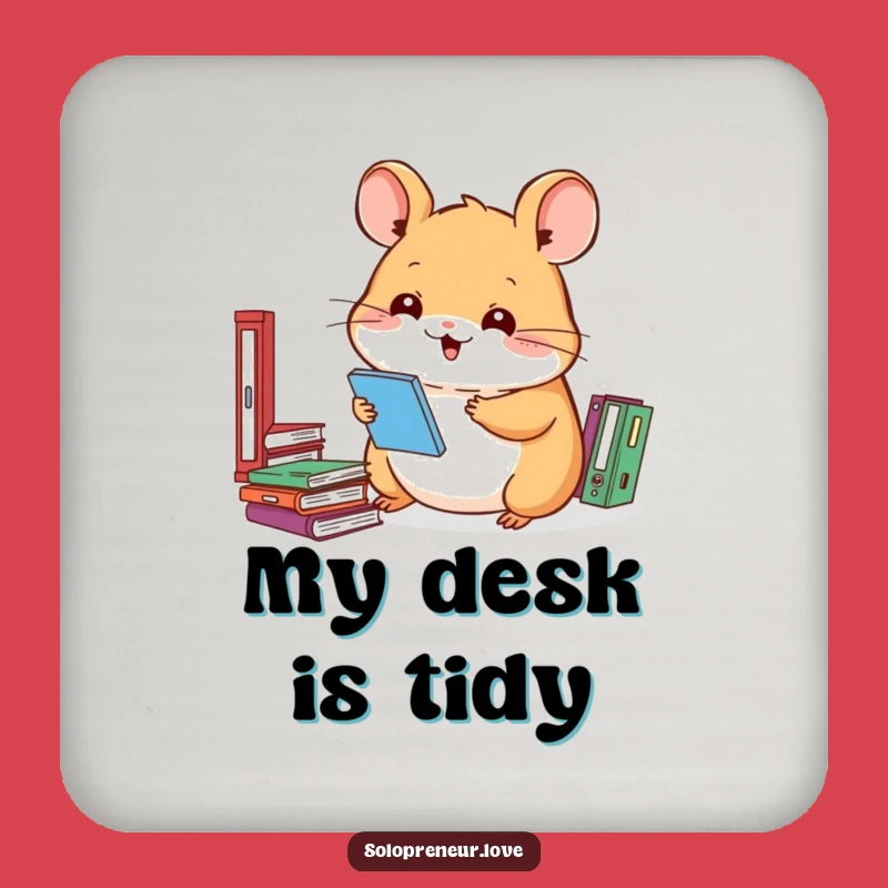 Funny Hamster Drink Coasters: Set of Hilarious Organizers for Table Protection Gift