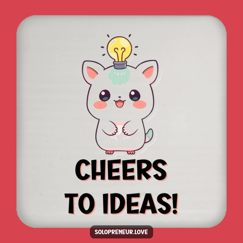 Funny Idea Creature Coaster: Lightbulb Protection for Your Drinks