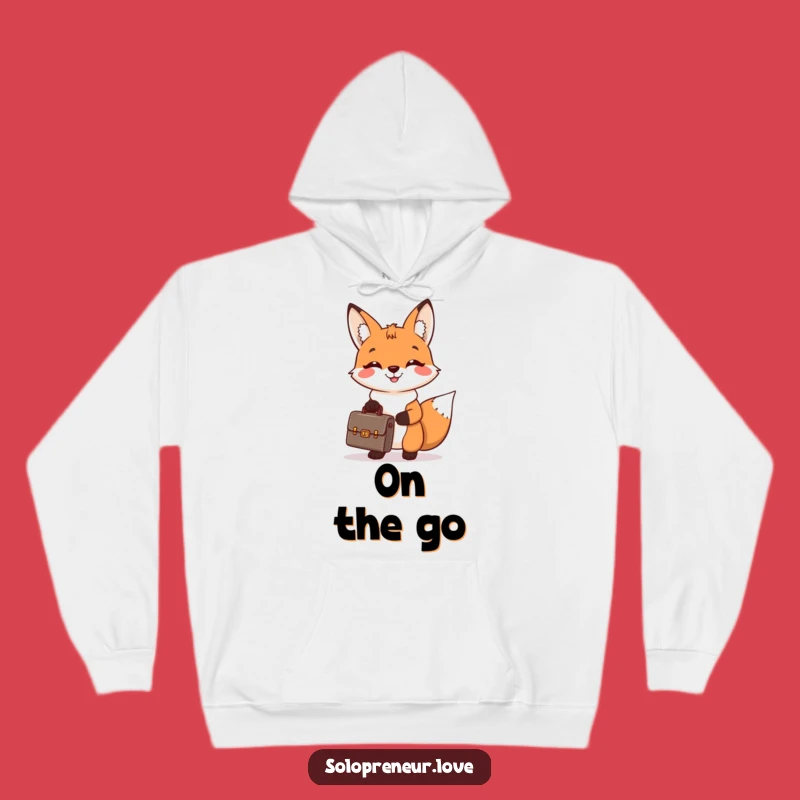 Cozy Funny Fox Executive Hoodie: Stay Warm and Professional, Hilarious Business Gift