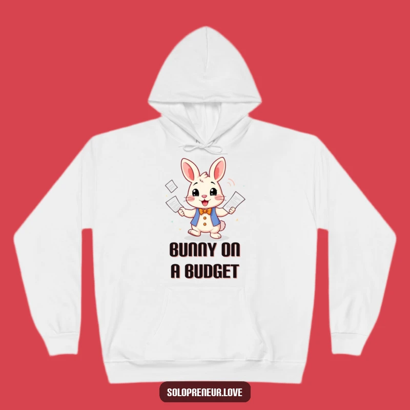 Cozy Funny Rabbit Juggling Hoodie: Warm Comfort for Busy Bunnies!