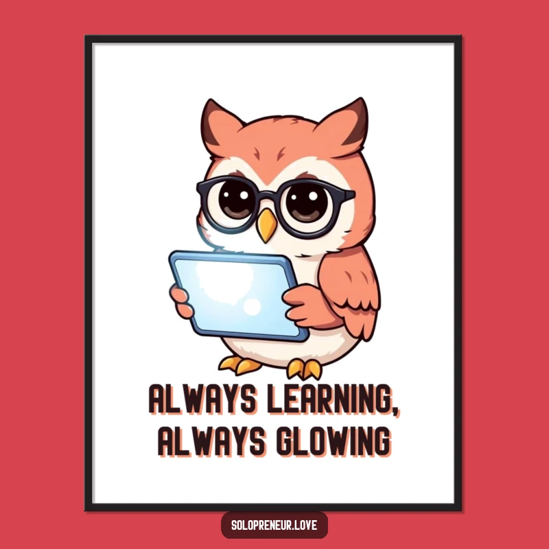 Free Printable Owl Reading Wall Art - Funny Artistic Owl Decor