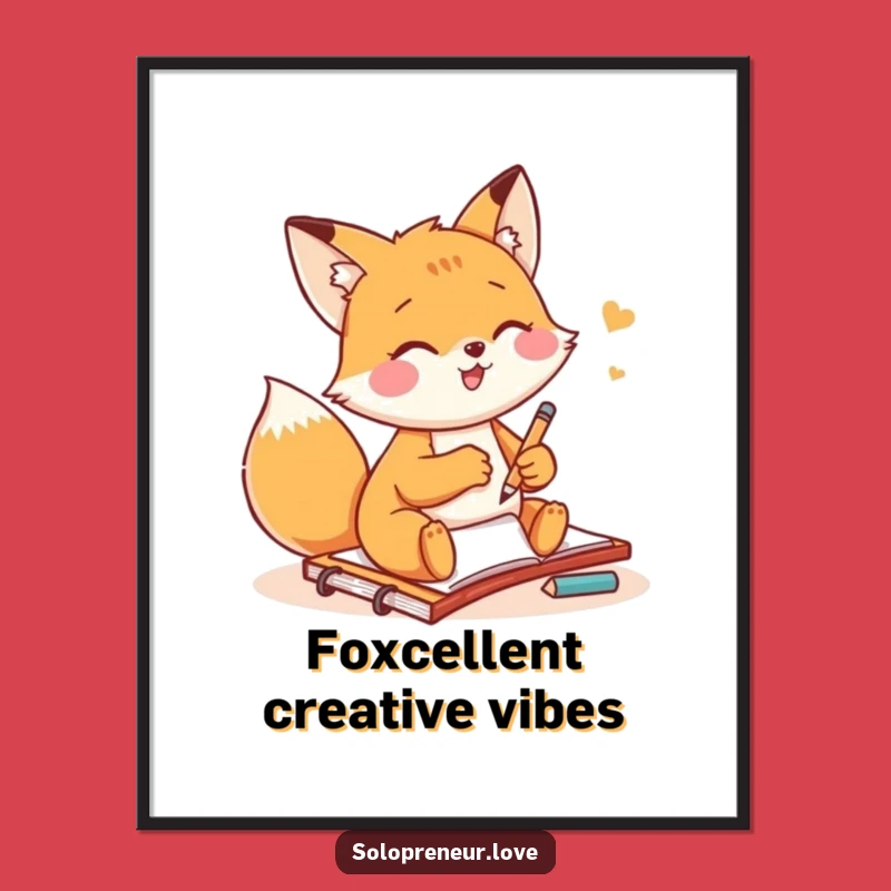 Free Printable Fox Wall Art: Creative Sketch Downloadable Decor