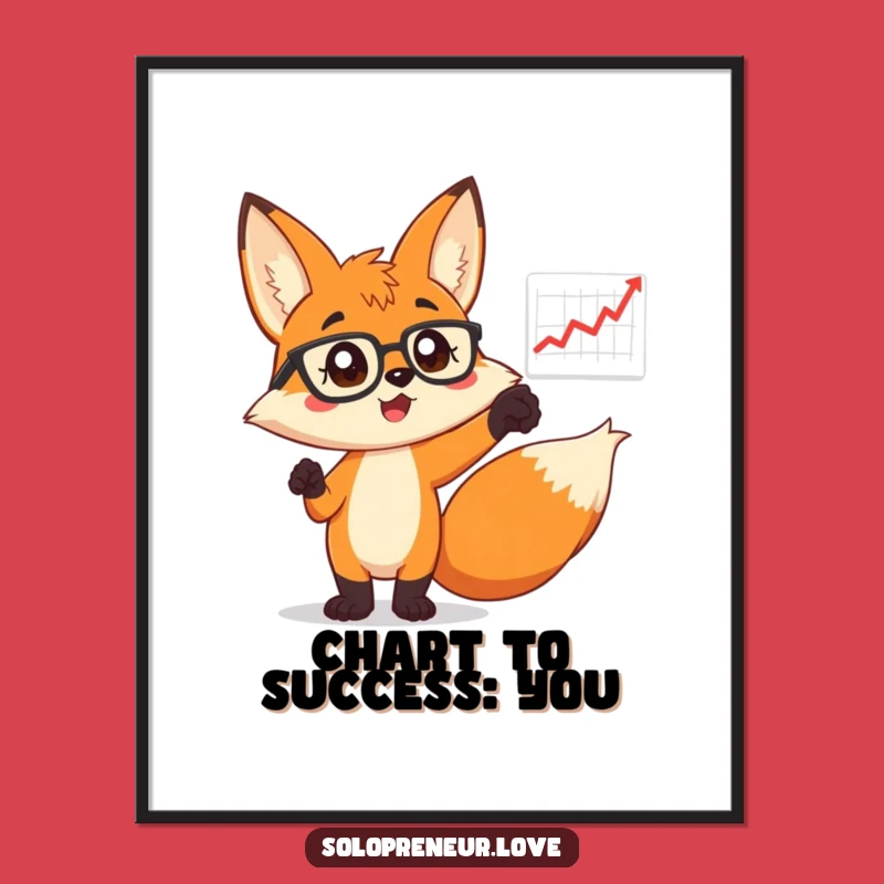 Free Printable Wall Art: Fox's Chart Success, Funny Downloadable Business Art