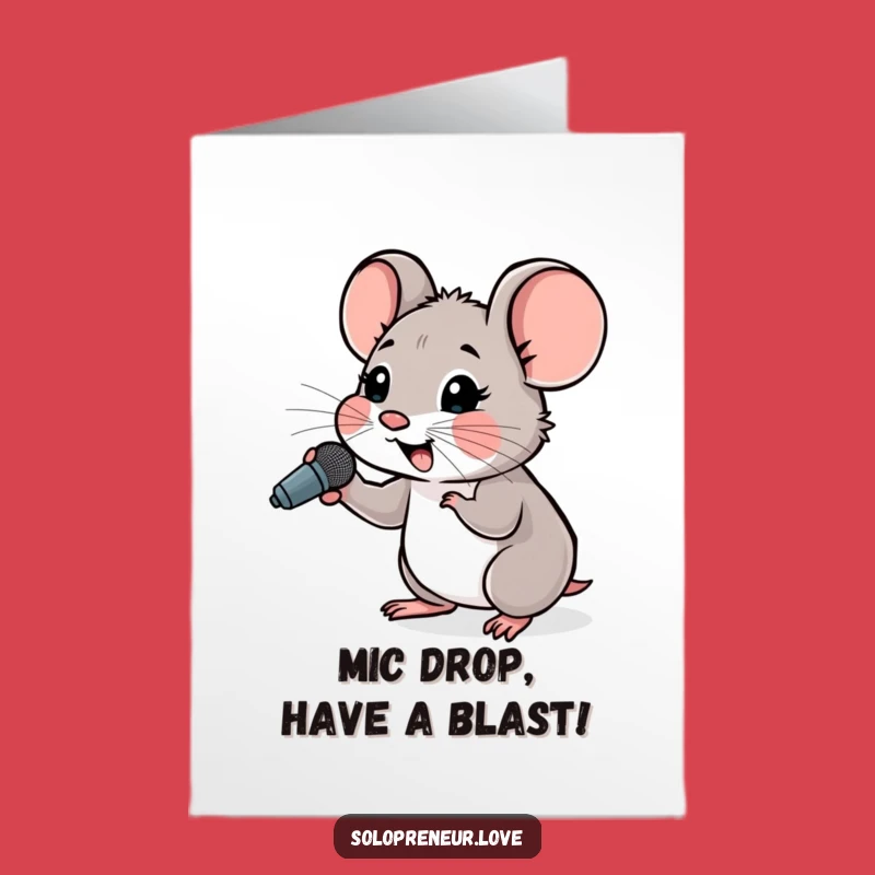 Free Printable Mouse Birthday Card: Cheer for a Fantastic Celebration!