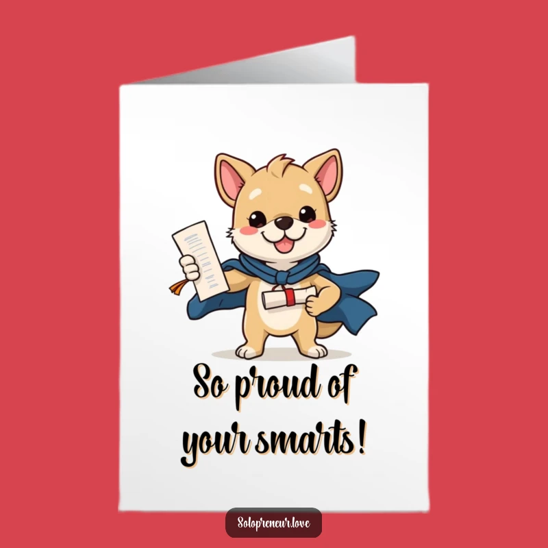 Free Printable Congrats Card: Hero Dog Diploma Winner, Humorous Downloadable Celebration