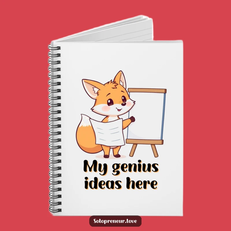 Funny Fox Planning Notebook: Jot Down Master Plans - Great Funny Gift!