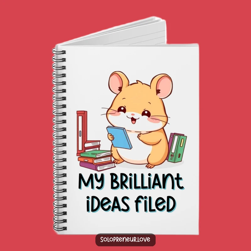 Funny Hamster Notebook: Hilarious Organizer for Jotting Down Ideas Gift