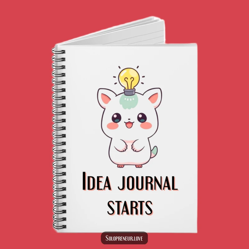 Funny Idea Creature Notebook: Lightbulb Journal for Creative Minds