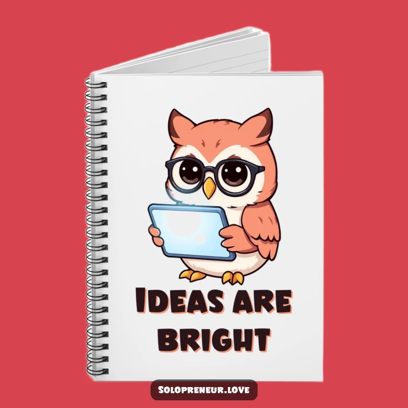 Funny Owl Reading Tablet Notebook: Jot Down Ideas with Wise Humor