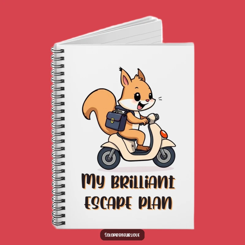 Funny Squirrel Scooter Notebook: Jot Down Ideas with Humor - Great Funny Gift!