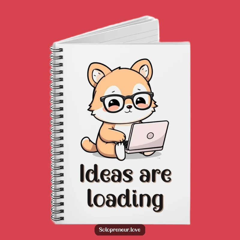 Funny Animal Laptop Notebook: Adorable Nerd Journal, Perfect Study Gift
