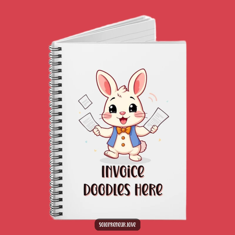 Funny Rabbit Juggling Notebook: Organize Your Thoughts with Bunny Flair!