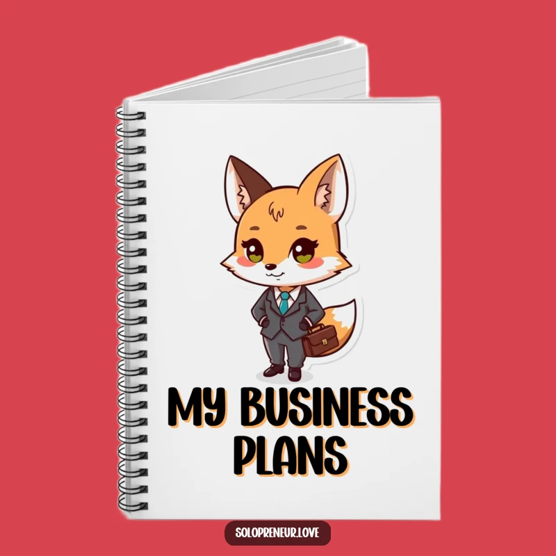 Funny Fox Journal - Business Suit Notes, Perfect Funny Gift for Professionals