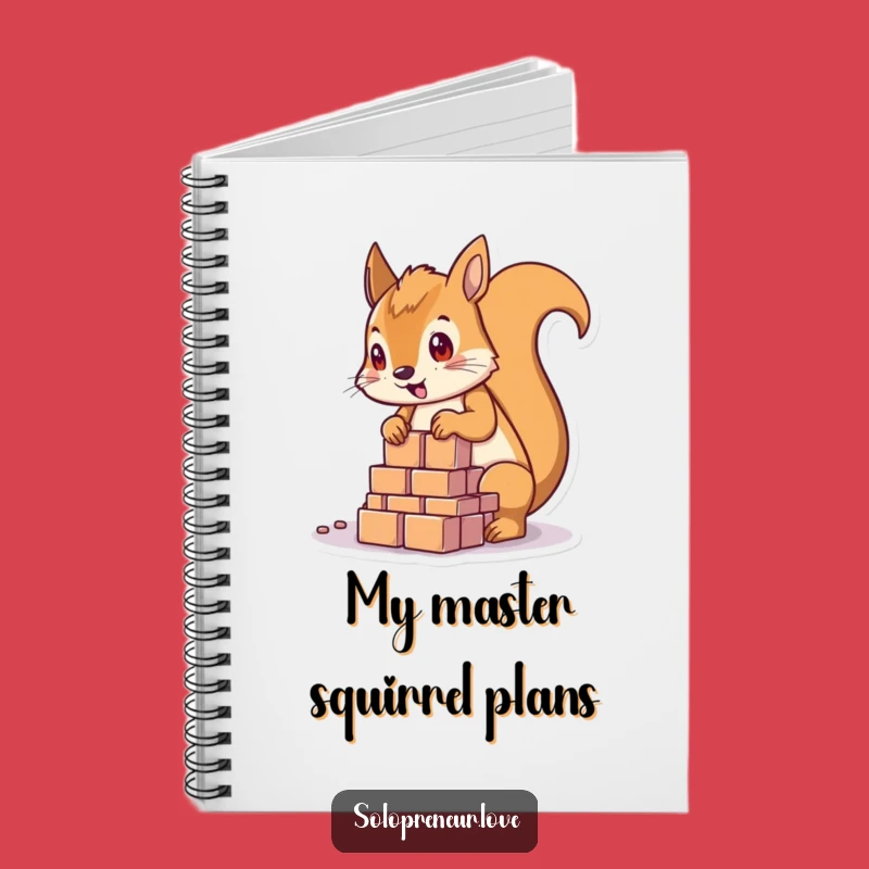 Funny Squirrel Building Blocks Notebook: Plan Your Masterpiece!