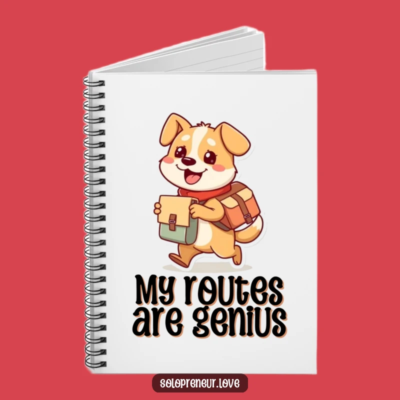 Funny Dog Notebook: Jot Down Ideas with Busy Delivery Humor