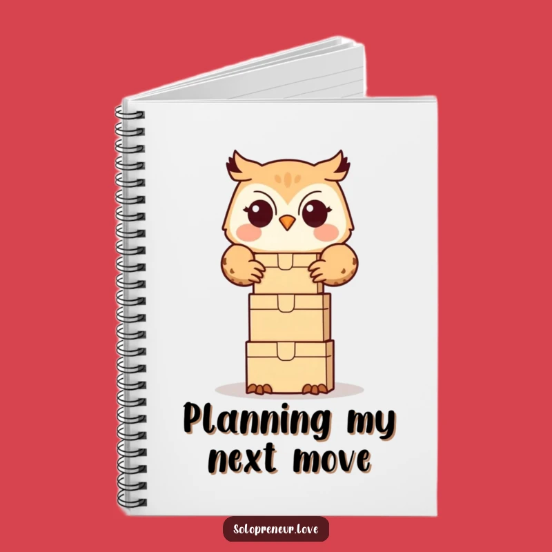 Funny Owl Organizer Notebook: Box Stacker for Your Plans