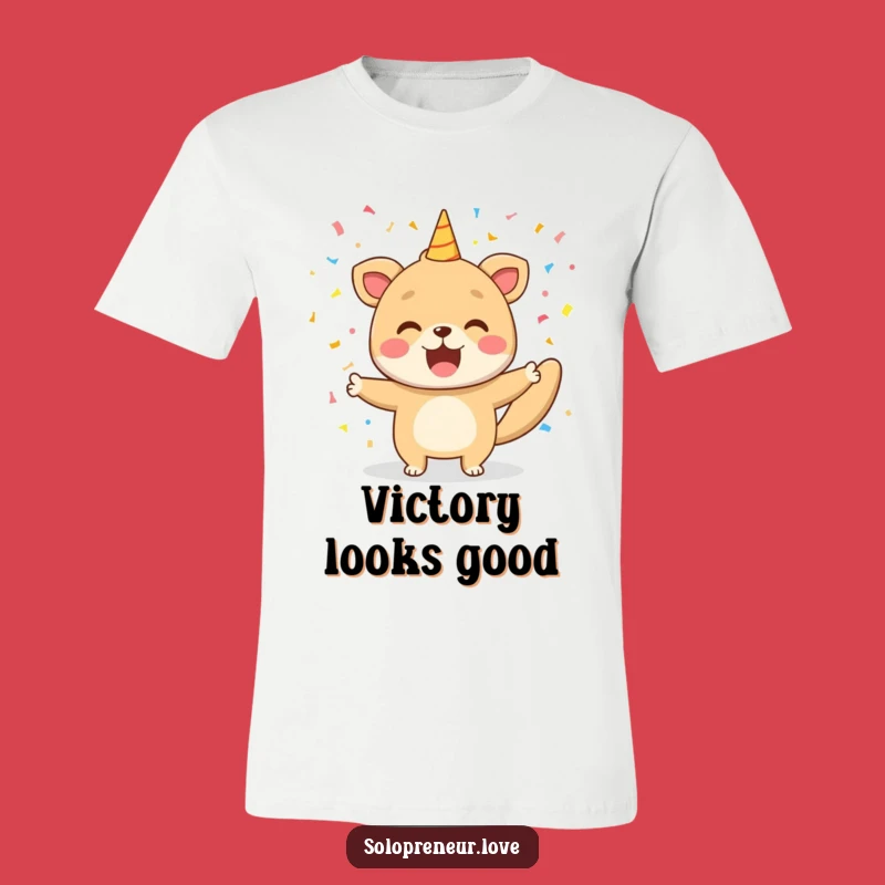 Funny Animal Confetti T-Shirt - Wear Your Happy Wins Out Loud