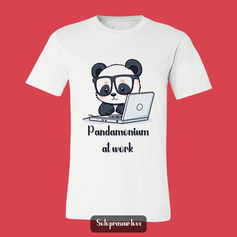 Funny Panda Programmer T-Shirt: Code All Day, Hilarious Tech Apparel Gift
