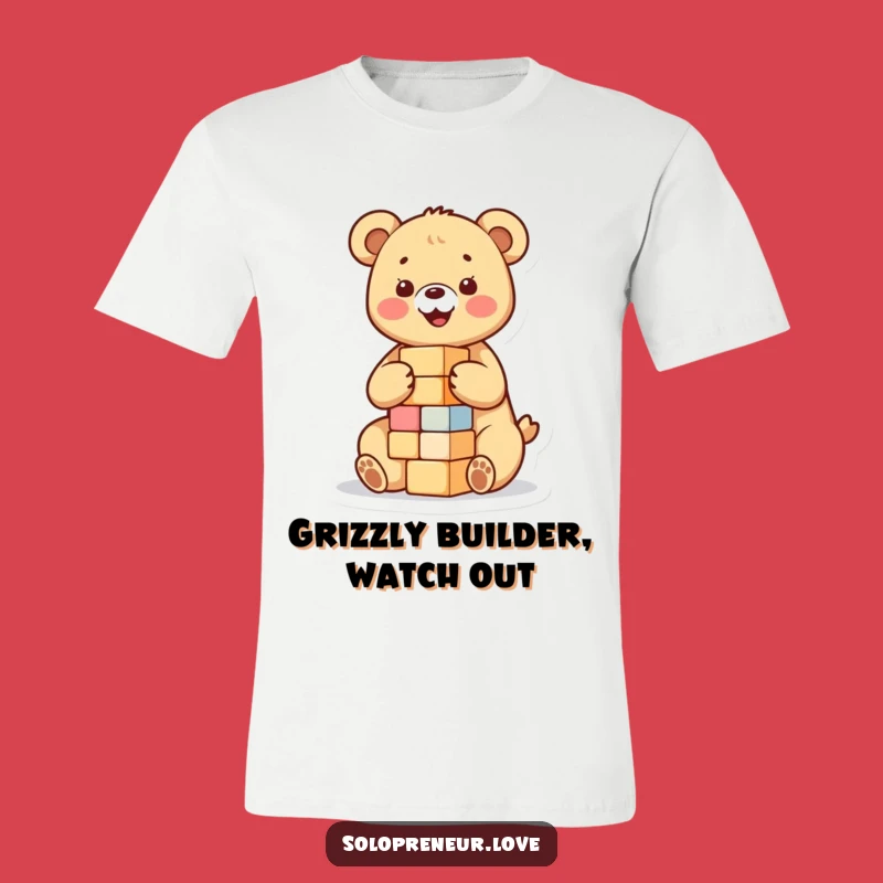 Funny Bear Cub Blocks T-Shirt: Cute & Hilarious Playtime Tee for Everyone