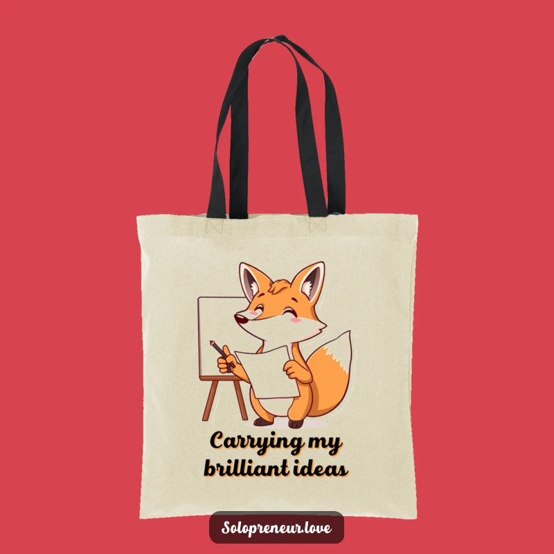Funny Fox Plan Tote Bag - Practical & Hilarious Strategist Gift!