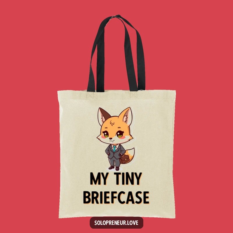 Funny Business Fox Tote Bag - Briefcase Carrier Design, Practical Funny Gift