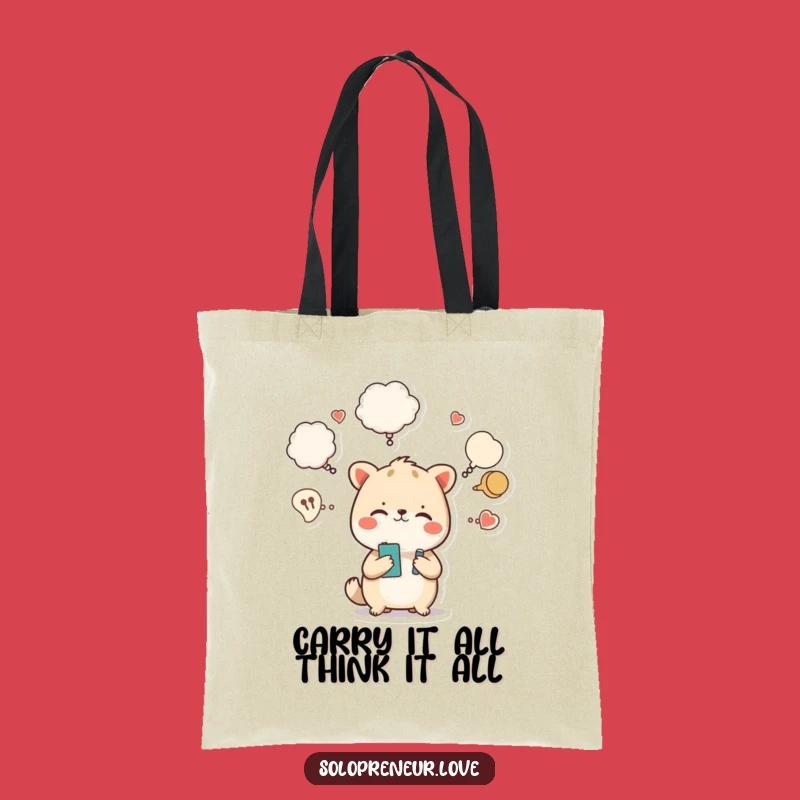 Funny Busy Animal Tote Bag: Carry Your Chaos in Style, Great Funny Gift!