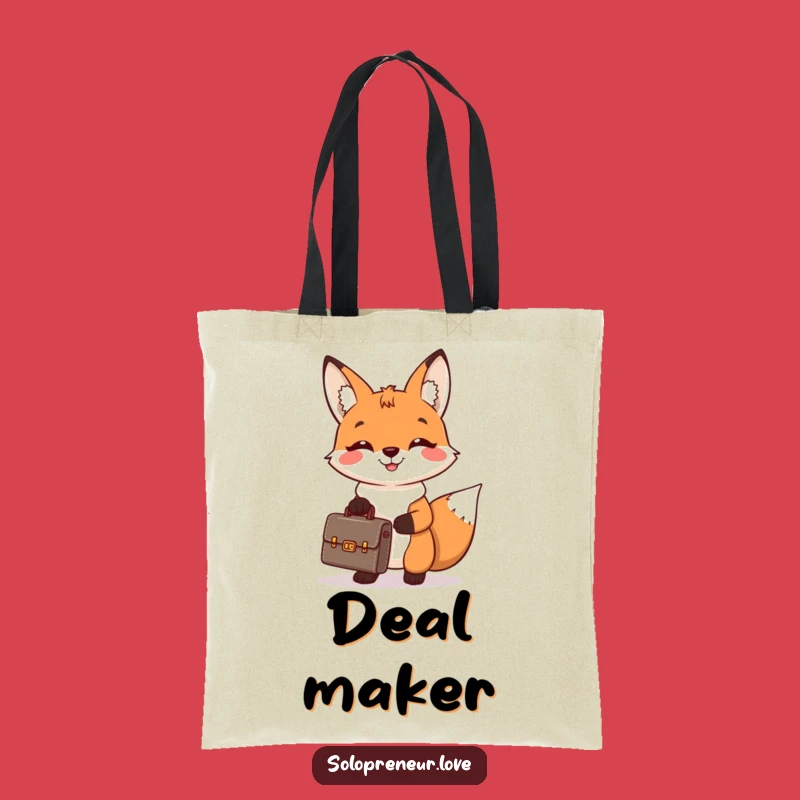 Funny Fox Briefcase Tote Bag: Carry Your Deals in Style, Hilarious Accessory Gift