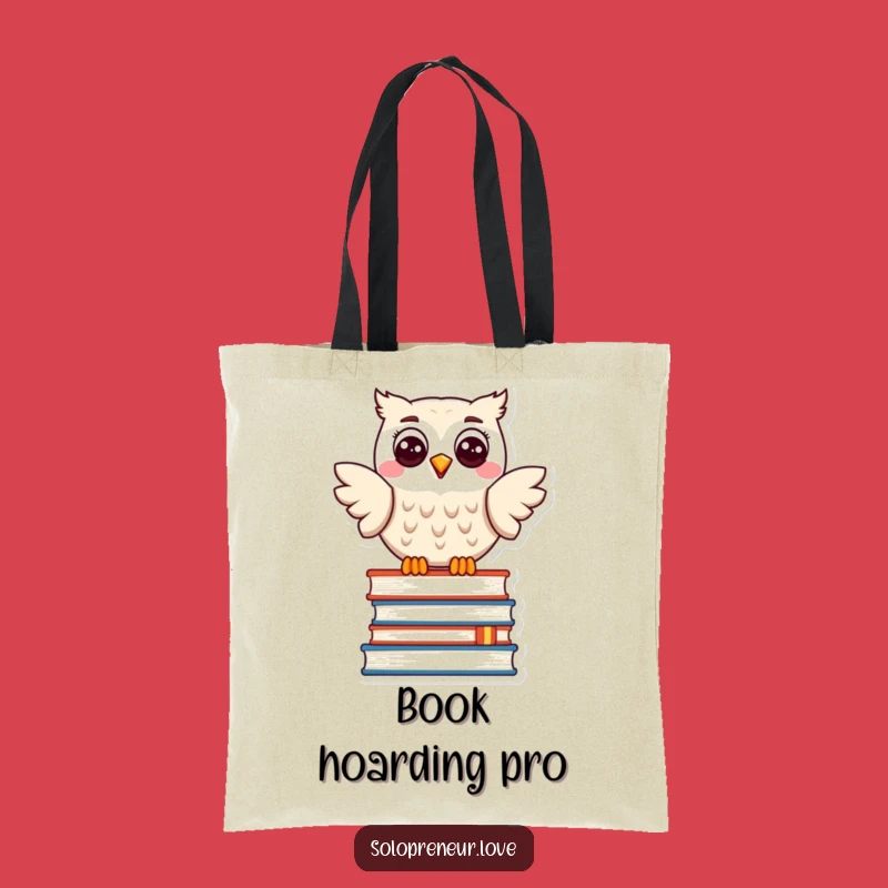 Funny Owl Bookworm Tote Bag – Carry Your Stories with Joyful Style.