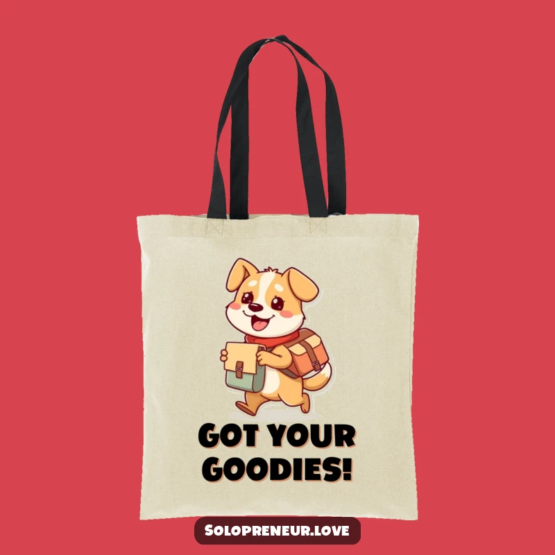 Funny Dog Tote Bag: Carry Your Essentials with Busy Delivery Style