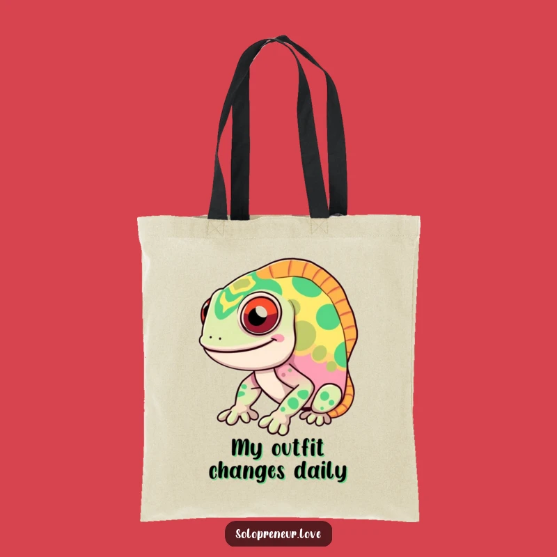 Funny Chameleon Tote Bag: Carry Your Essentials with Color-Changing Style